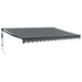 Copertină retractabilă automată, antracit, 4,5x3 m - WALTI WALTI