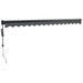 Copertină retractabilă automată, antracit, 4,5x3 m - WALTI WALTI