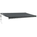 Copertină retractabilă automată, antracit, 5x3 m - WALTI WALTI