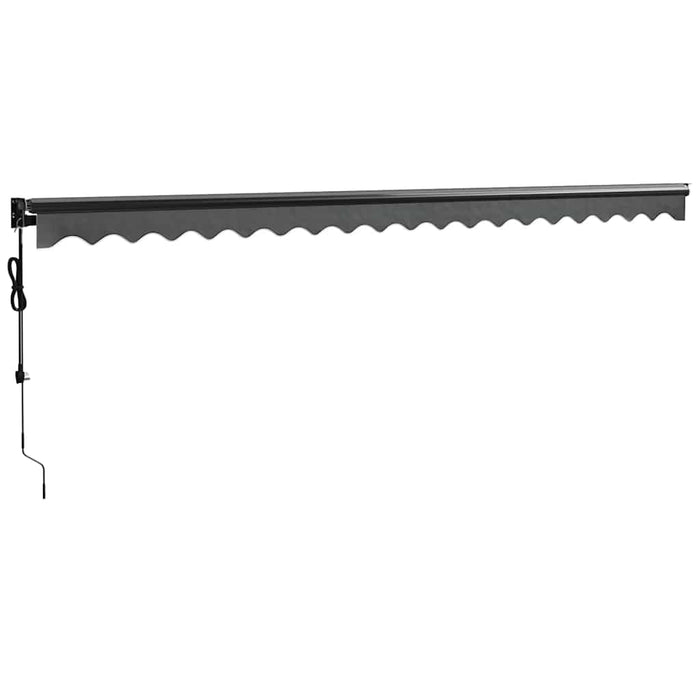 Copertină retractabilă automată, antracit, 5x3 m - WALTI WALTI