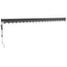 Copertină retractabilă automată, antracit, 5x3 m - WALTI WALTI