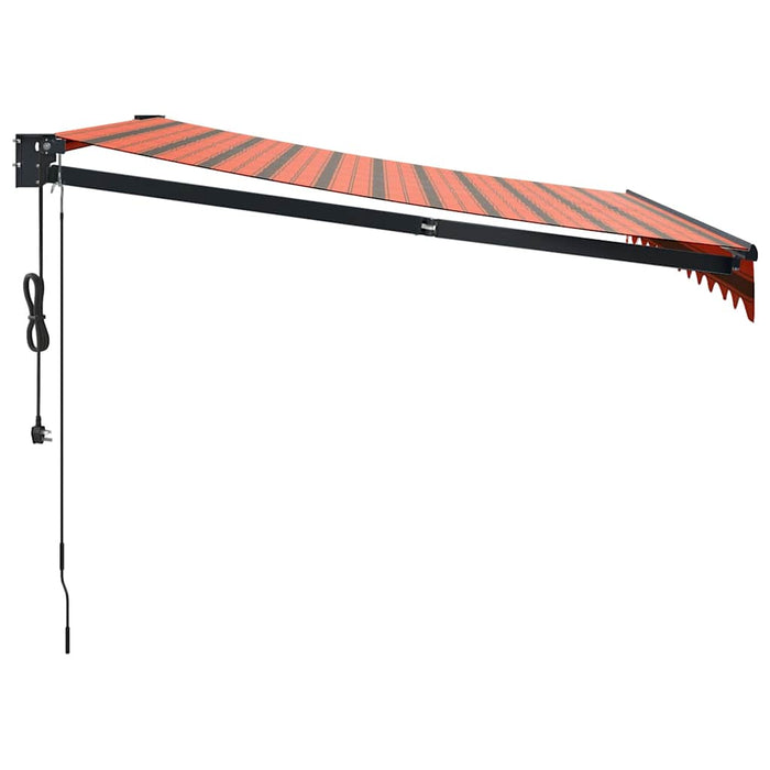 Copertină retractabilă automată, portocaliu și maro, 3x2,5 m - WALTI WALTI