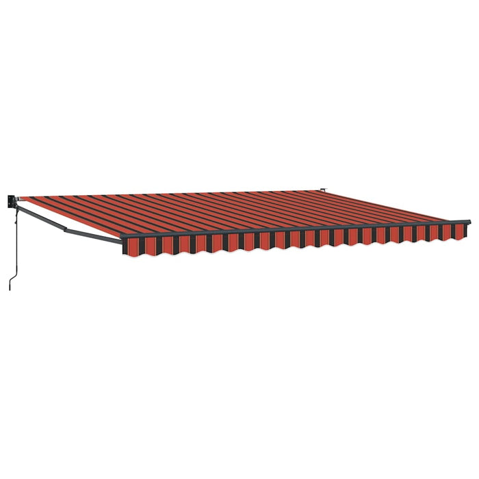 Copertină retractabilă automată, portocaliu și maro, 4,5x3 m - WALTI WALTI