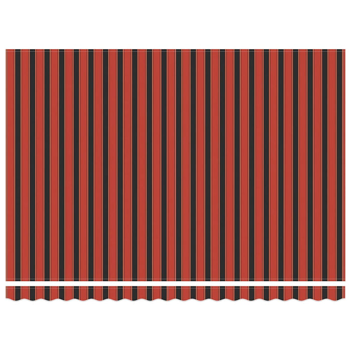 Copertină retractabilă automată, portocaliu și maro, 4,5x3 m - WALTI WALTI