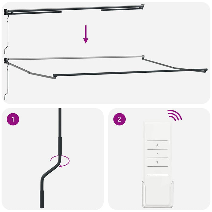 Copertină retractabilă automată, portocaliu și maro, 4,5x3 m - WALTI WALTI