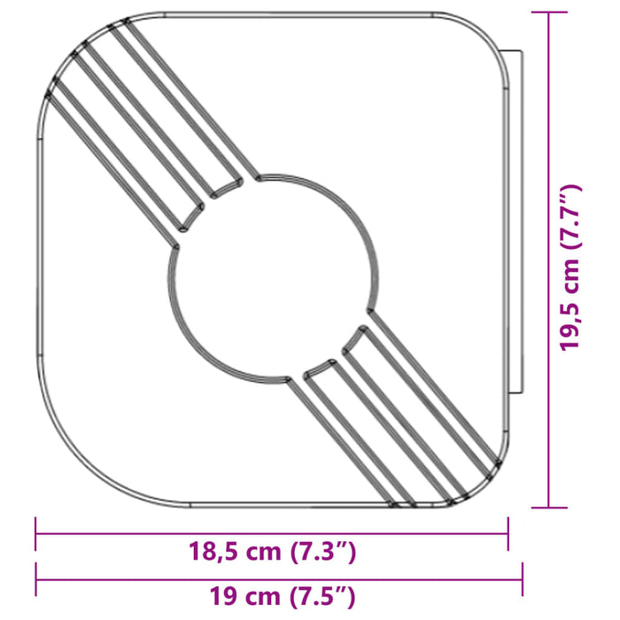 Copertină retractabilă albastru/alb, 5x3 m, textil/aluminiu WALTI