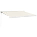 Copertină retractabilă, crem, 3,5x2,5 m, textil și aluminiu - WALTI WALTI