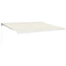 Copertină retractabilă, crem, 4,5x3 m, textil și aluminiu - WALTI WALTI