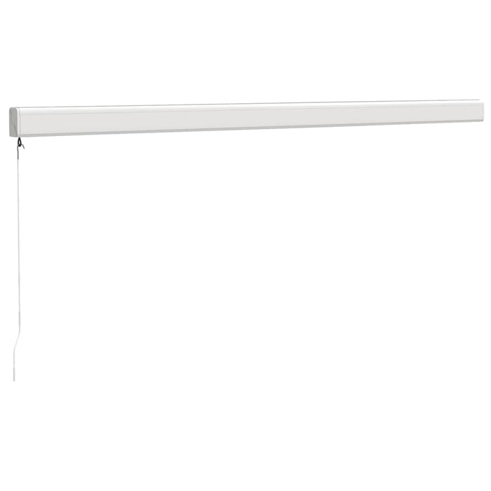 Copertină retractabilă galben și alb, 4x3 m, textil și aluminiu - WALTI WALTI