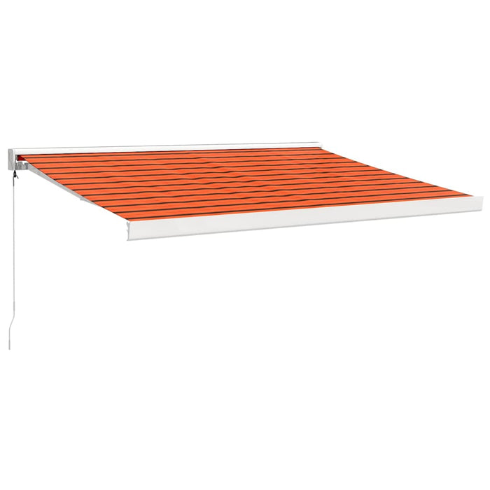 Copertină retractabilă portocaliu/maro 3x2,5 m, textil/aluminiu WALTI