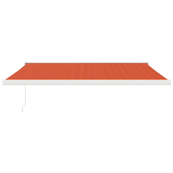 Copertină retractabilă portocaliu/maro 4x3 m, textil/aluminiu - WALTI WALTI