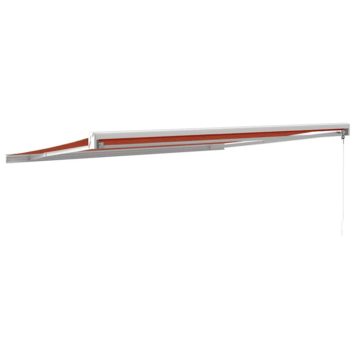 Copertină retractabilă portocaliu/maro 4x3 m, textil/aluminiu - WALTI WALTI