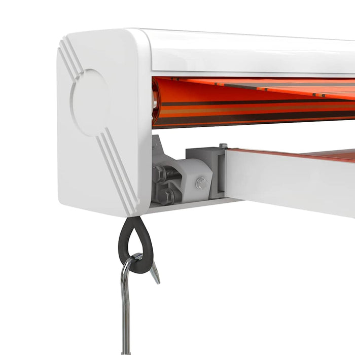Copertină retractabilă portocaliu/maro 4x3 m, textil/aluminiu - WALTI WALTI