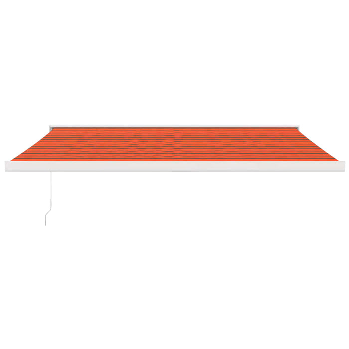 Copertină retractabilă portocaliu/maro 4,5x3 m, textil/aluminiu - WALTI WALTI