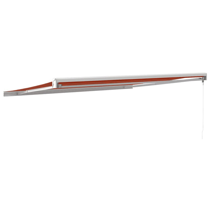 Copertină retractabilă portocaliu/maro 4,5x3 m, textil/aluminiu - WALTI WALTI