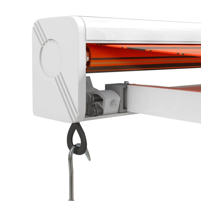 Copertină retractabilă portocaliu/maro 4,5x3 m, textil/aluminiu - WALTI WALTI