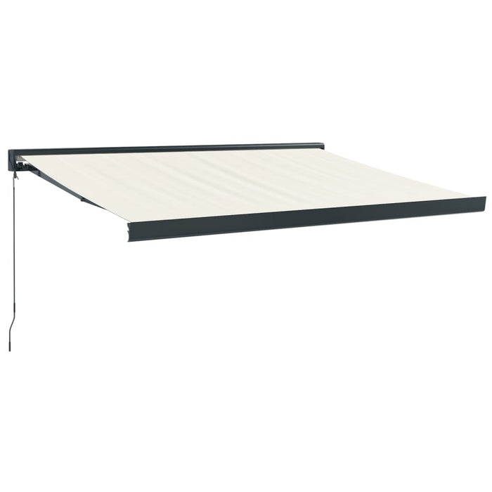 Copertină retractabilă Crem cu Cadru Antracit 3,5 x 2,5 m WALTI