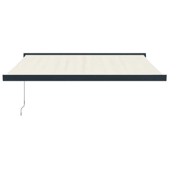 Copertină retractabilă Crem cu Cadru Antracit 3,5 x 2,5 m WALTI