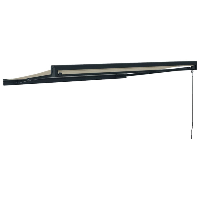 Copertină retractabilă Crem cu Cadru Antracit 3,5 x 2,5 m WALTI