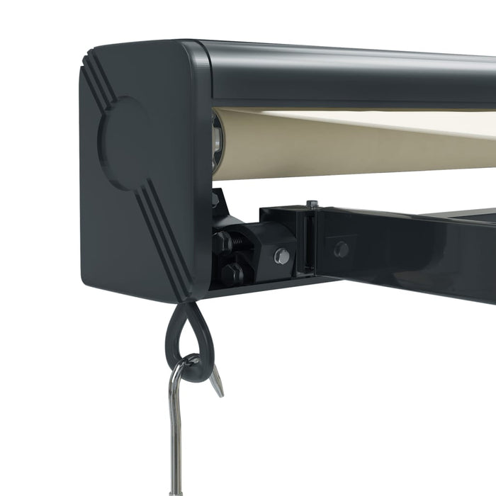 Copertină retractabilă Crem cu Cadru Antracit 3,5 x 2,5 m WALTI
