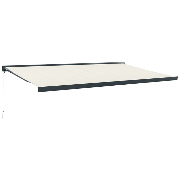 Copertină retractabilă Crem cu Cadru Antracit 5 x 3 m WALTI