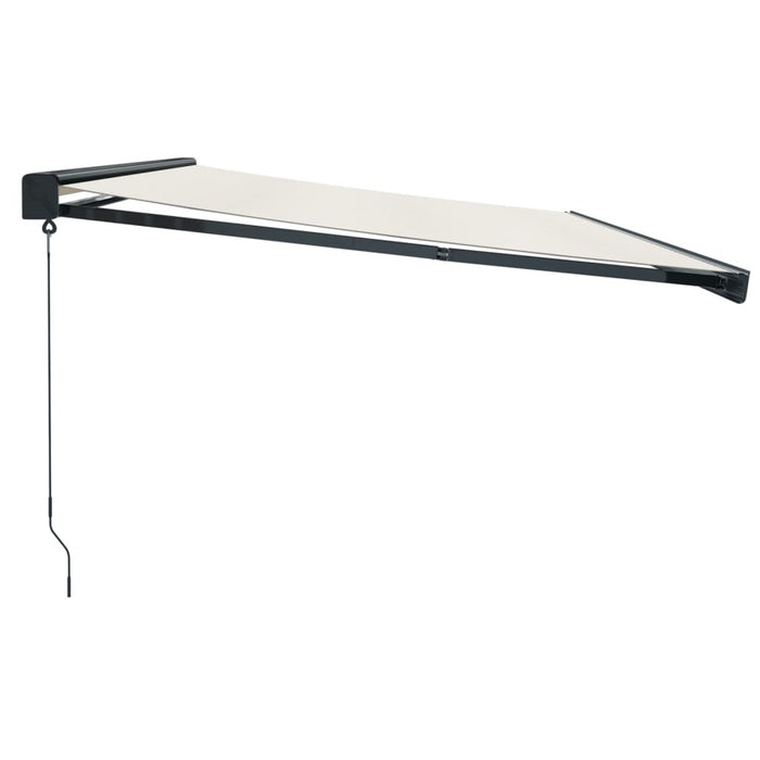 Copertină retractabilă Crem cu Cadru Antracit 5 x 3 m WALTI
