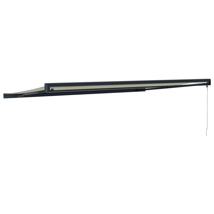 Copertină retractabilă Crem cu Cadru Antracit 5 x 3 m WALTI