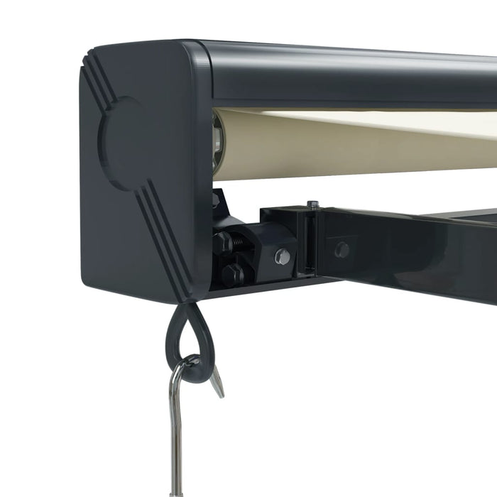 Copertină retractabilă Crem cu Cadru Antracit 5 x 3 m WALTI