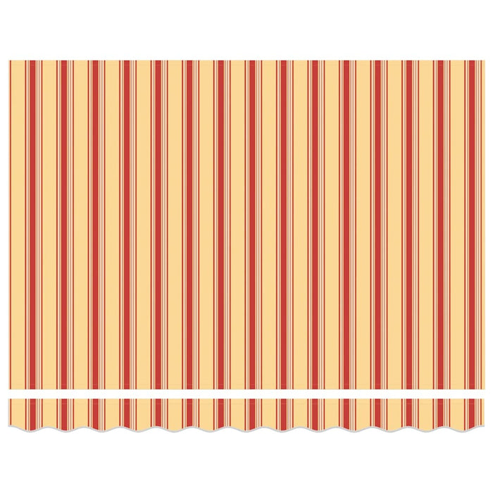 Copertină retractabilă, galben/alb, 3x2,5 m, textil/aluminiu - WALTI WALTI