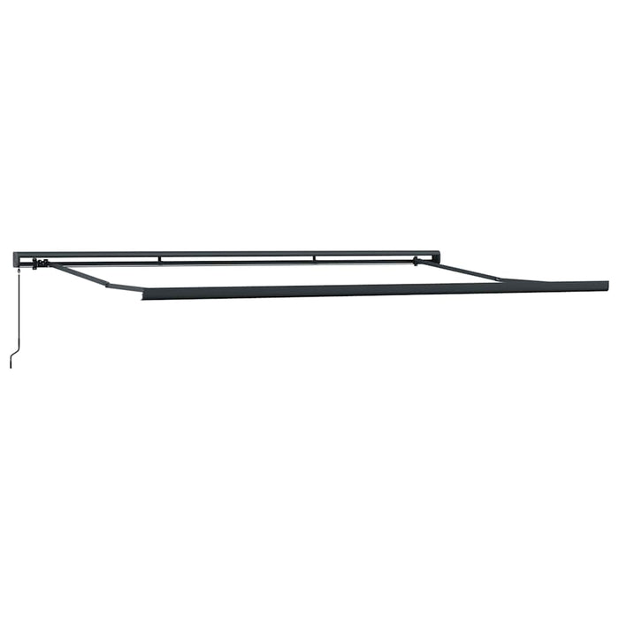 Copertină retractabilă, galben/alb, 5x3 m, textil/aluminiu - WALTI WALTI