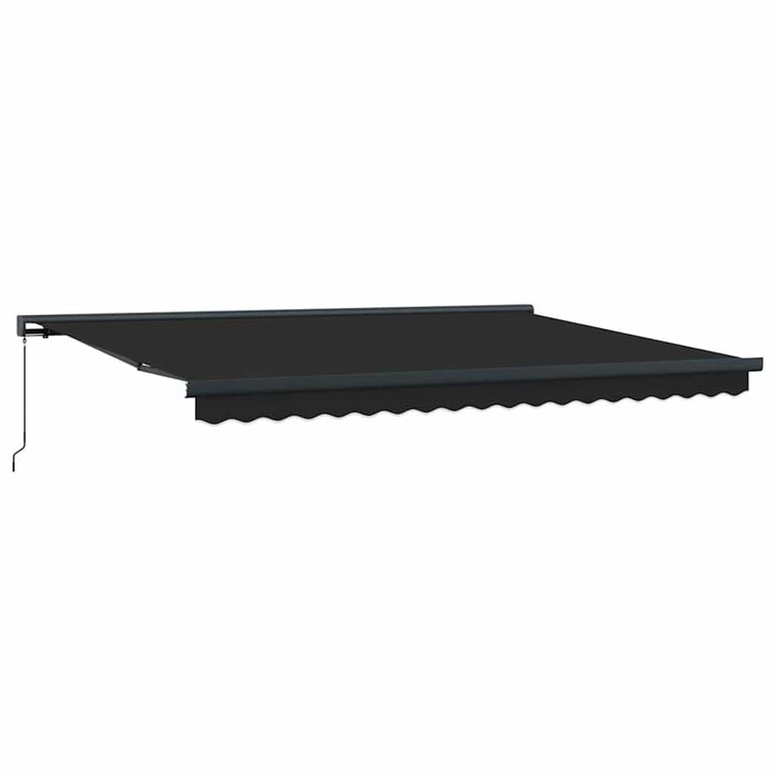 Copertină retractabilă, antracit, 4x3 m, textil și aluminiu WALTI