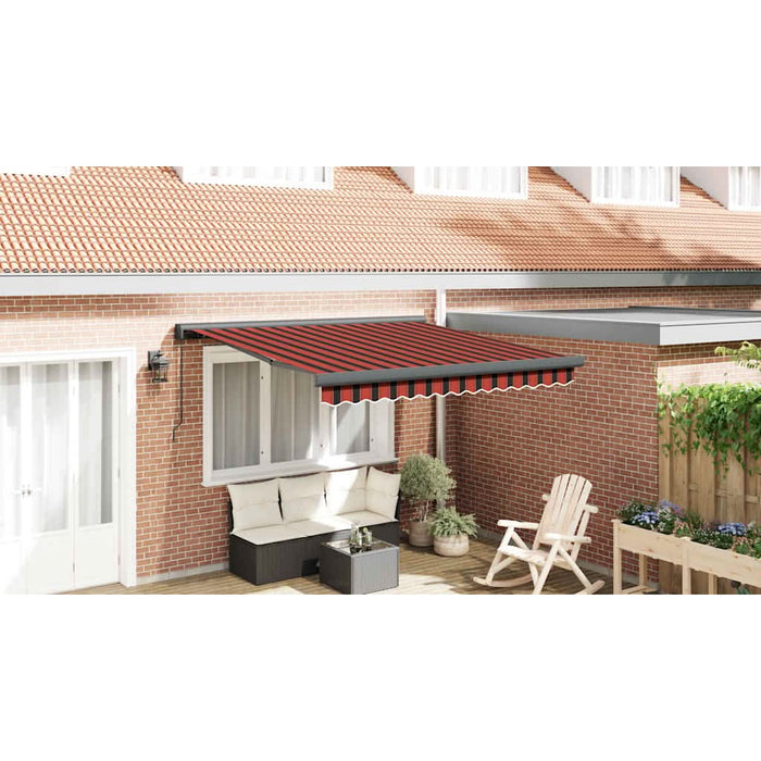 Copertină retractabilă portocaliu/maro 3x2,5 m, textil/aluminiu - WALTI WALTI