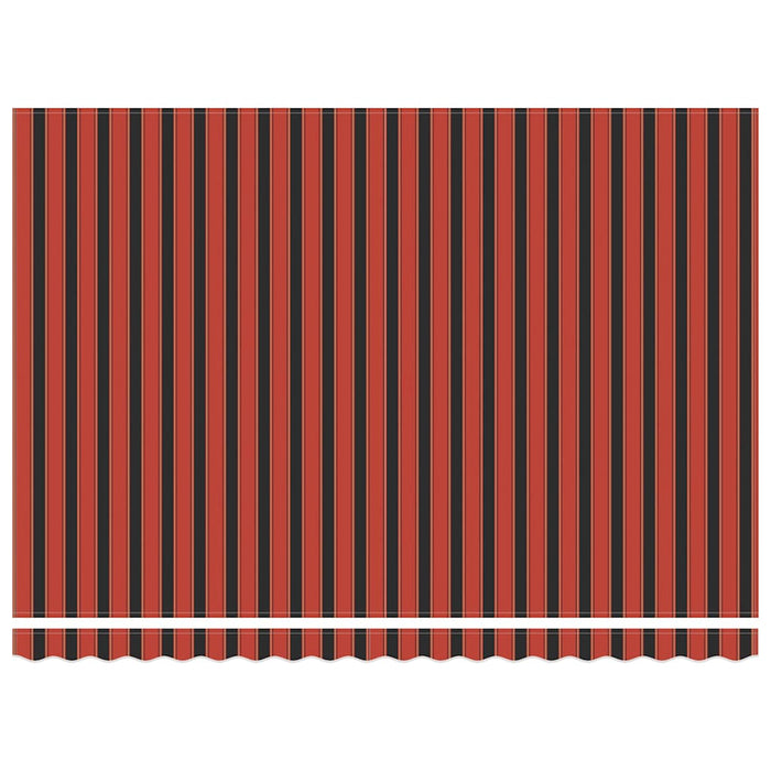 Copertină retractabilă portocaliu/maro 4,5x3 m, textil/aluminiu - WALTI WALTI