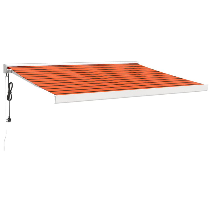 Copertină retractabilă portocaliu/maro 3x2,5 m, textil/aluminiu WALTI