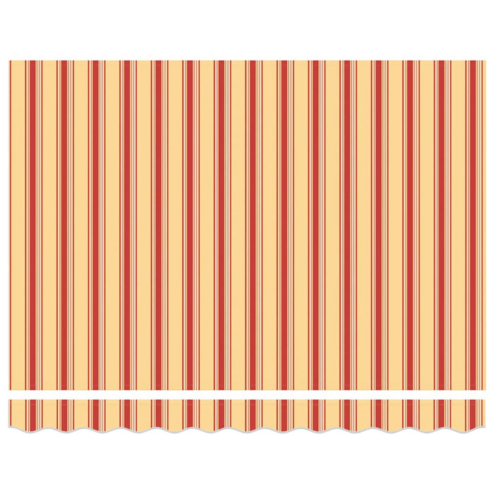 Copertină retractabilă, galben/alb, 3x2,5 m, textil/aluminiu - WALTI WALTI
