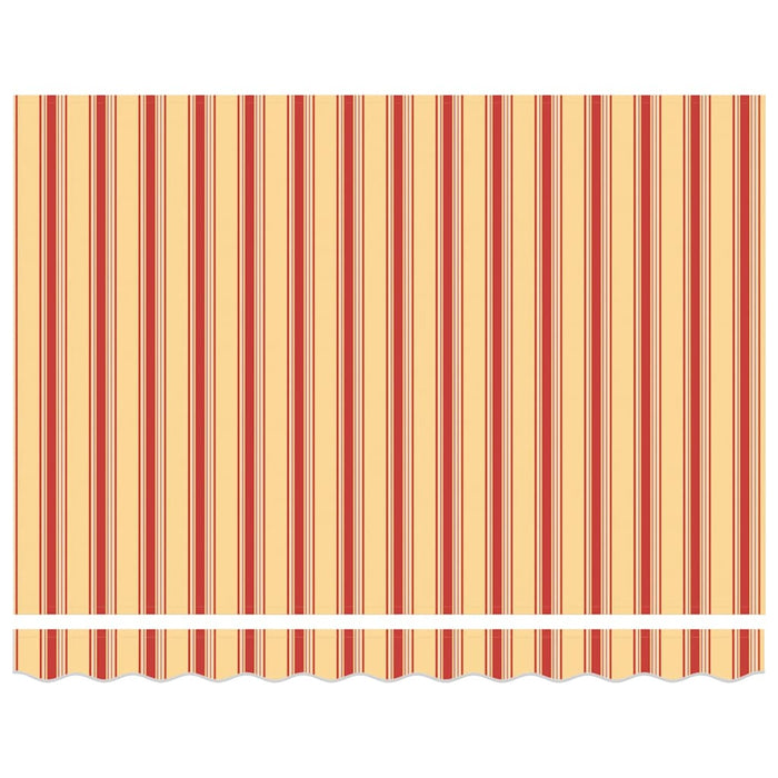 Copertină retractabilă, galben/alb, 3,5x2,5 m, textil/aluminiu - WALTI WALTI