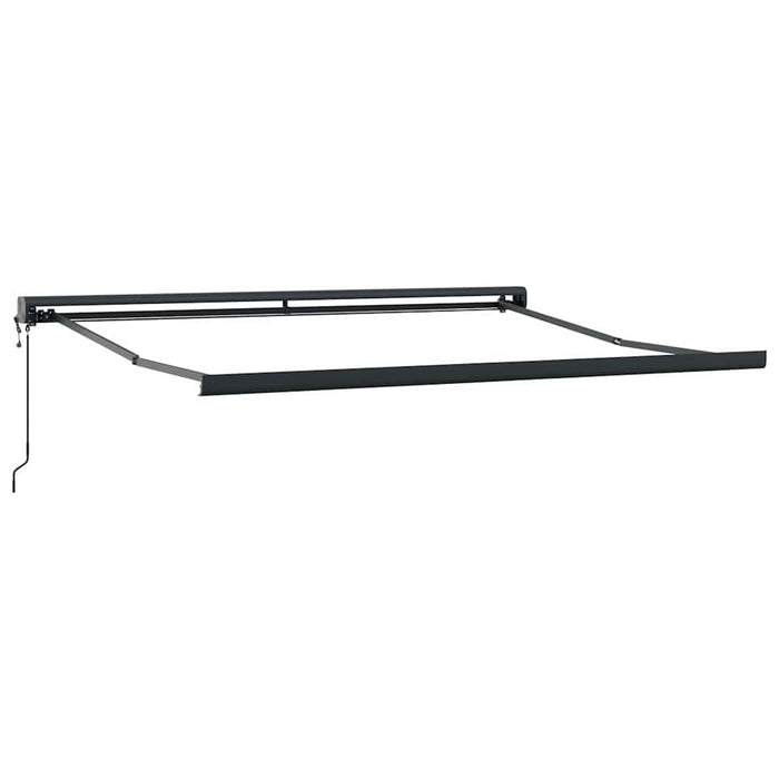 Copertină retractabilă, galben/alb, 3,5x2,5 m, textil/aluminiu - WALTI WALTI