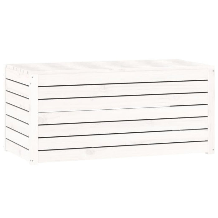 Set cutii de grădină, 4 piese, alb, lemn masiv de pin - WALTI WALTI
