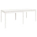 Set de masă pentru grădină, 11 piese, alb, lemn masiv de pin - WALTI WALTI