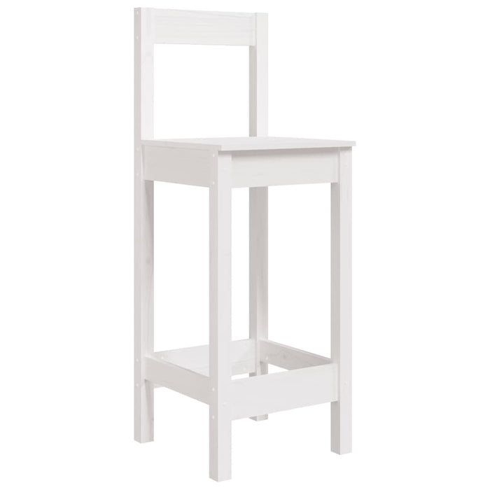 Set mobilier de bar pentru grădină, 5 piese,alb, lemn masiv pin - WALTI WALTI