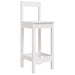 Set mobilier de bar pentru grădină, 5 piese,alb, lemn masiv pin - WALTI WALTI