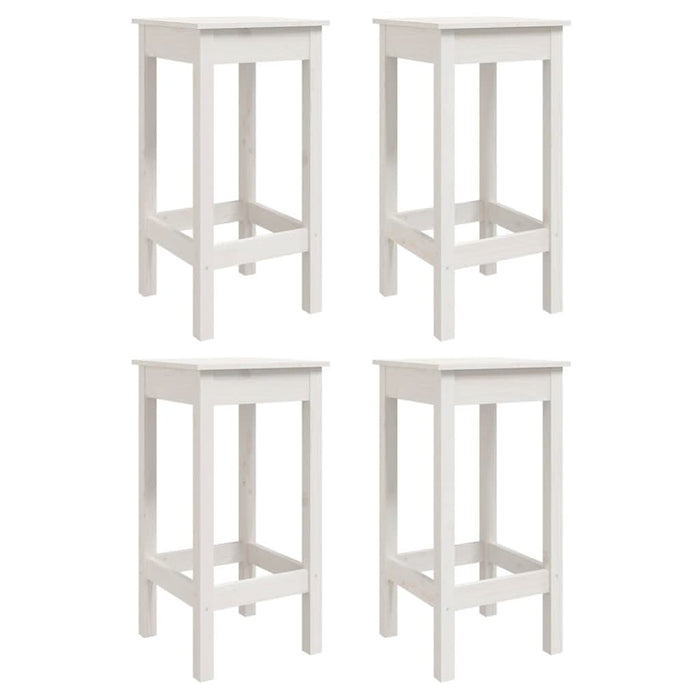 Set mobilier de bar pentru grădină, 5 piese,alb, lemn masiv pin - WALTI WALTI