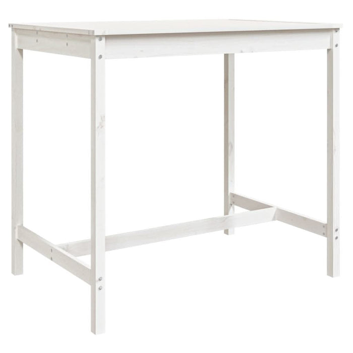 Set mobilier de bar pentru grădină, 5 piese,alb, lemn masiv pin - WALTI WALTI
