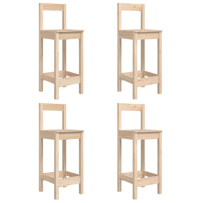 Set mobilier de bar pentru grădină, 5 piese, lemn masiv de pin - WALTI WALTI
