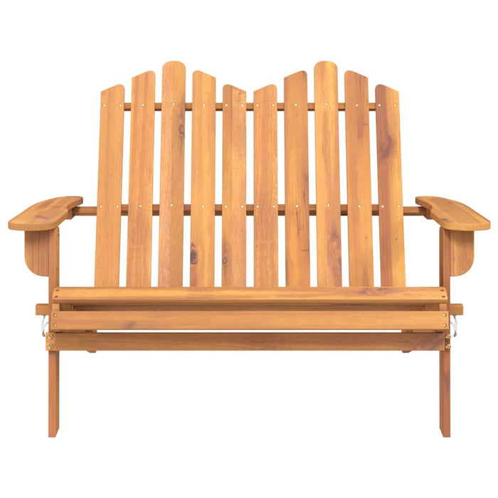 Bancă de grădină Adirondack cu perne 126 cm, lemn masiv acacia - WALTI WALTI