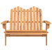 Bancă de grădină Adirondack cu perne 126 cm, lemn masiv acacia - WALTI WALTI