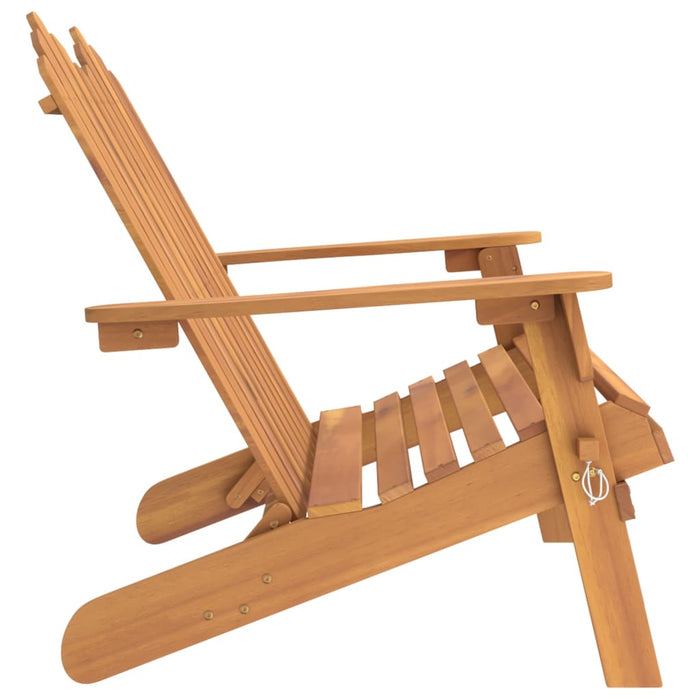 Bancă de grădină Adirondack cu perne 126 cm, lemn masiv acacia - WALTI WALTI