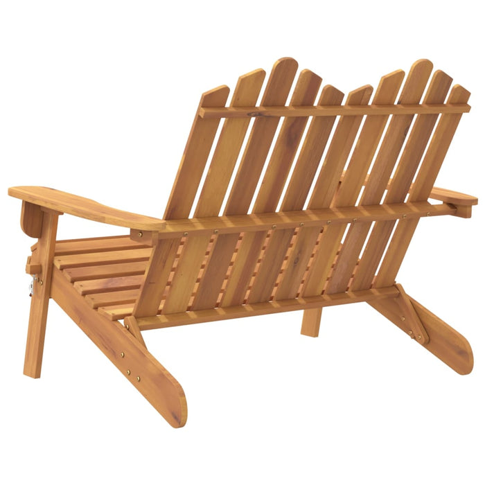Bancă de grădină Adirondack cu perne 126 cm, lemn masiv acacia - WALTI WALTI