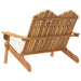 Bancă de grădină Adirondack cu perne 126 cm, lemn masiv acacia - WALTI WALTI