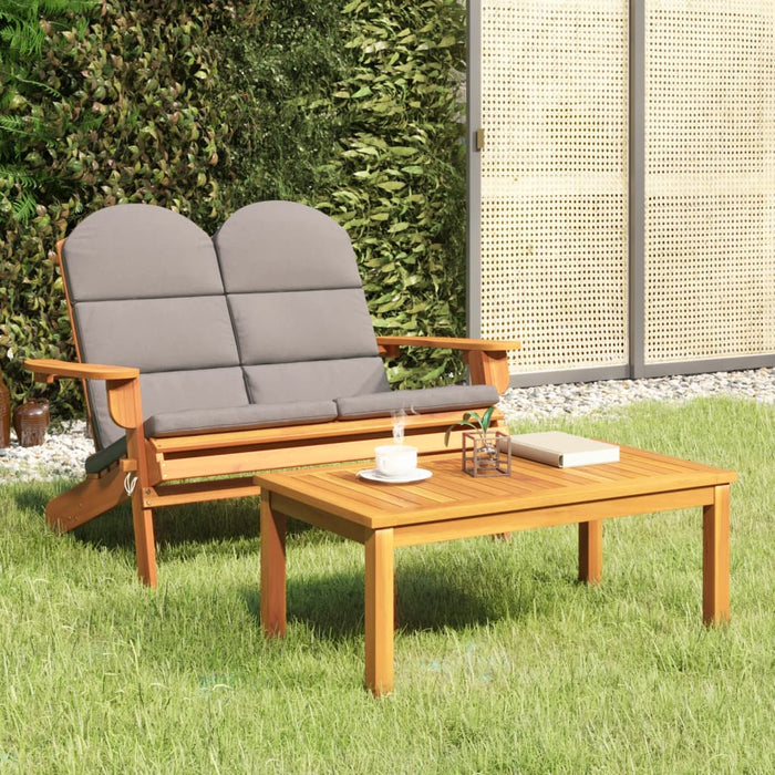 Set mobilier de grădină Adirondack, 2 piese, lemn masiv acacia - WALTI WALTI